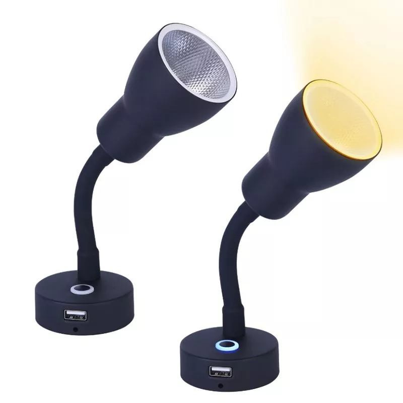 چراغ های LED فیکسچر USB موتورخانه اتومبیل RV